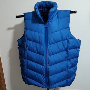Lands' End blue puffer vest, Excellent used condition, size 1X (16W-18W)
